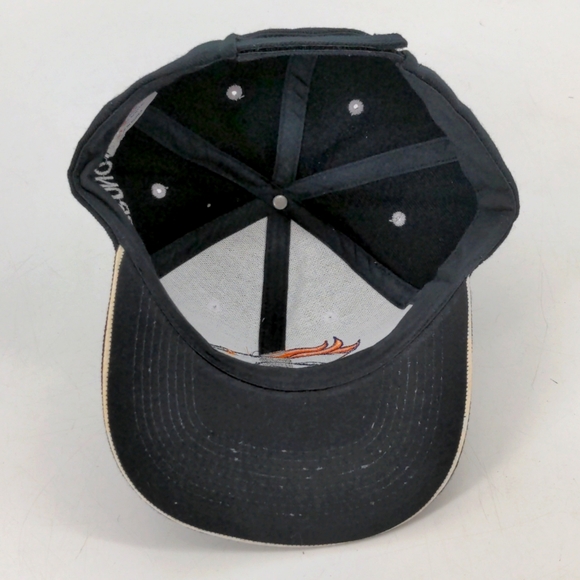 Vintage Denver Broncos NFL Wool Blend Black Strapback Hat Cap New Without Tags - Picture 6 of 8